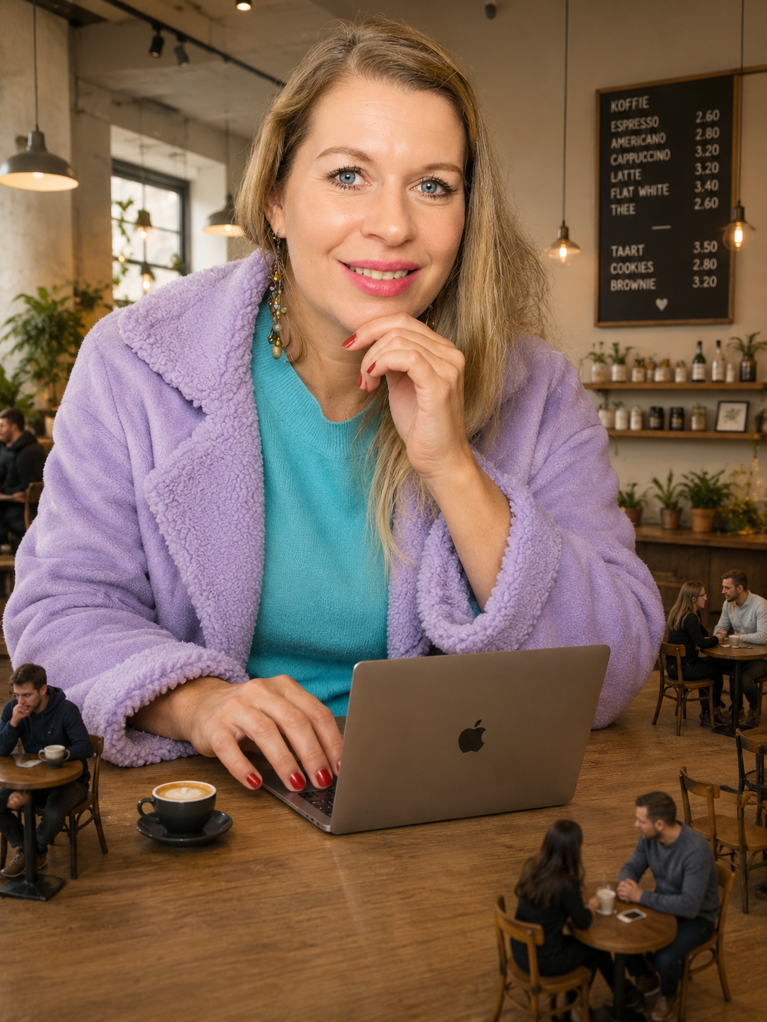Sonja met haar verlengstuk